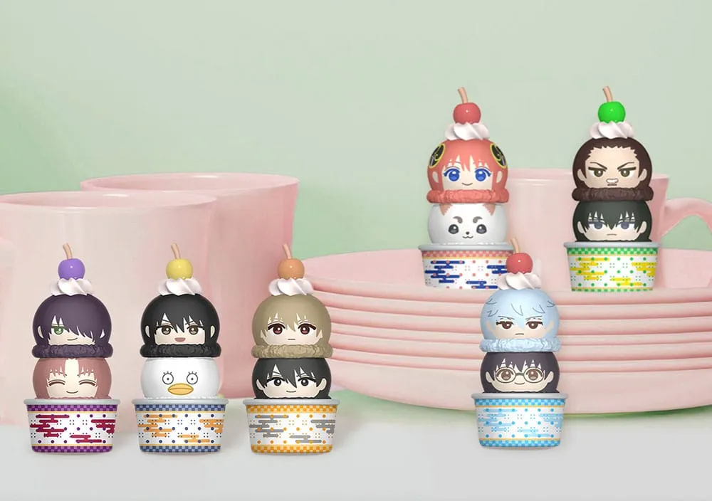 Gintama Tsumichen Stack up & Change Trading Figure 8 cm Assortment - Caixa Inteira (6 Unidades)